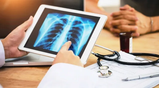 Xray image on tablet