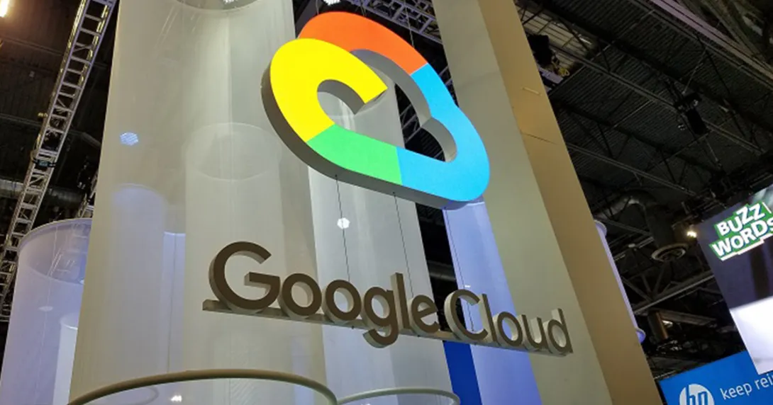 Google Cloud booth at HIMSS