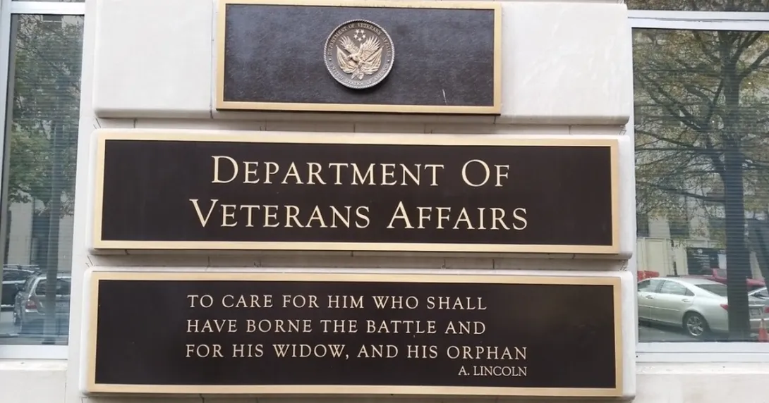 VA signage on building