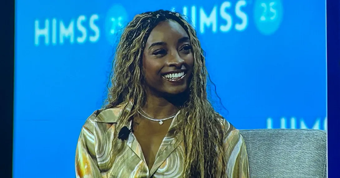Gymnast Simone Biles at HIMSS25